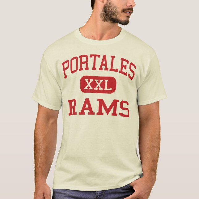 Camiseta Portales - espolones - alto - Portales New México (Anverso)