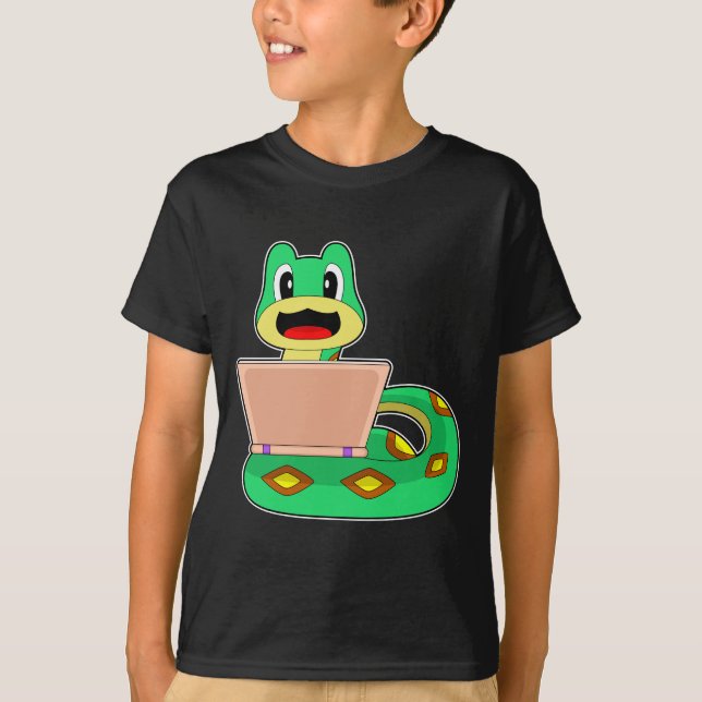 Camiseta Portátil de serpiente (Anverso)