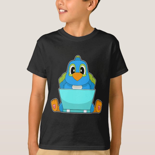 Camiseta Portátil loro (Anverso)