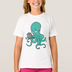 Camiseta Portátil Octopus
