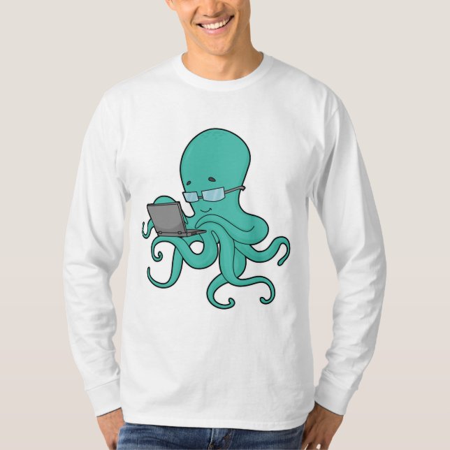 Camiseta Portátil Octopus (Anverso)
