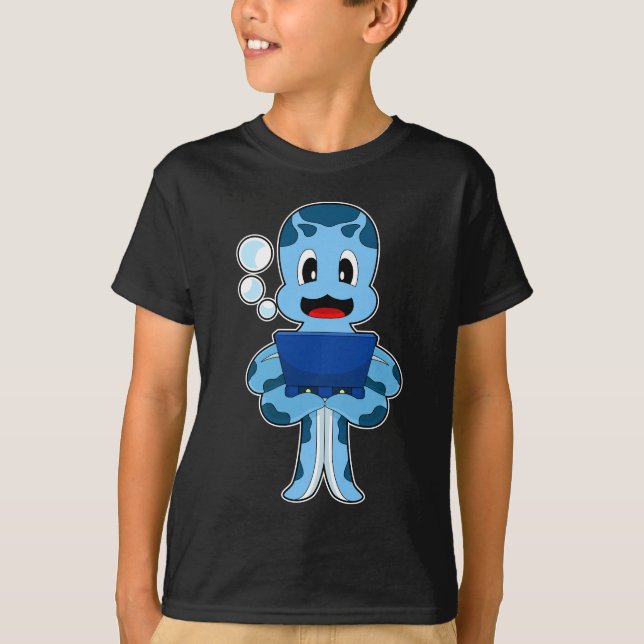 Camiseta Portátil Octopus (Anverso)
