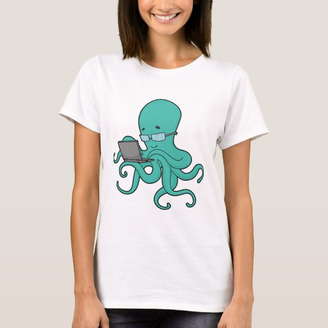 Camiseta Portátil Octopus (Anverso)