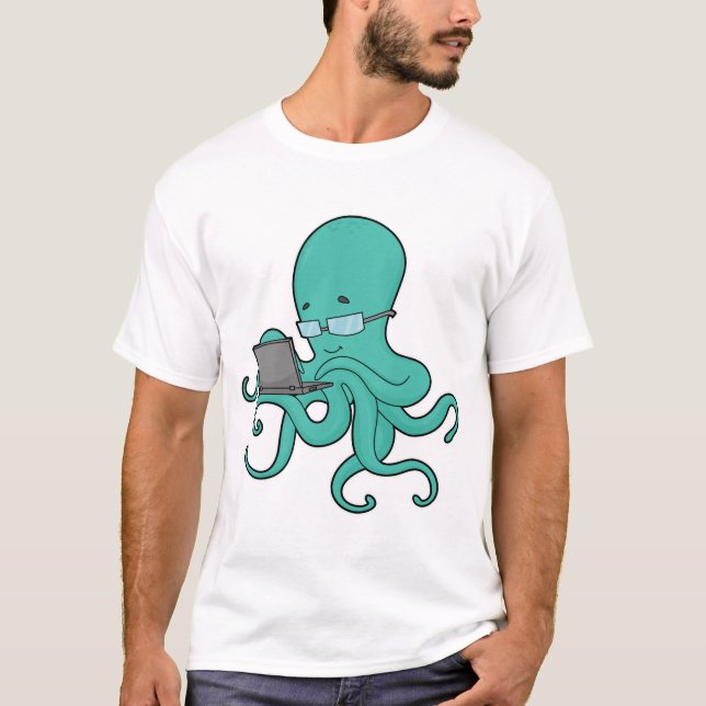 Camiseta Portátil Octopus (Anverso)