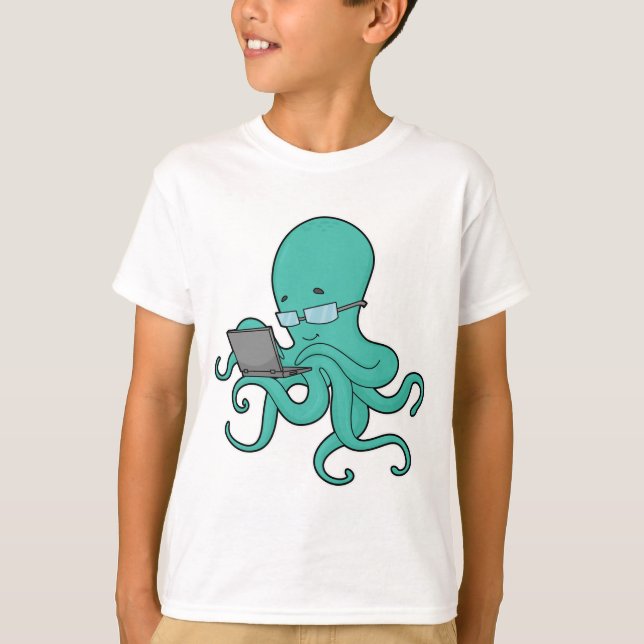 Camiseta Portátil Octopus (Anverso)