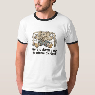 Camiseta Portero de Elefante Divertido Logra el Objetivo de