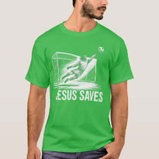 Camiseta Portero de fútbol Arquero Jesús salva cristiano So