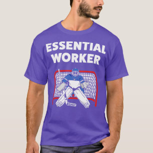 Camiseta Portero de hockey sobre hielo divertido