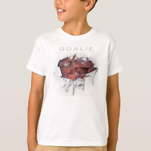 Camiseta Portero de pared de ladrillo roto (Hockey)