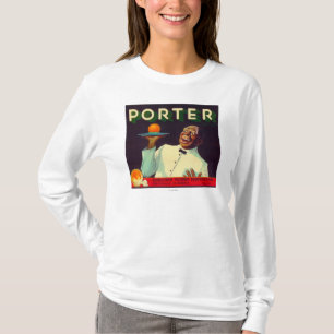Camiseta Portero LabelPorterville anaranjado, CA