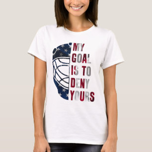 Camiseta Portero Mi meta es negar la tuya Portero de hockey