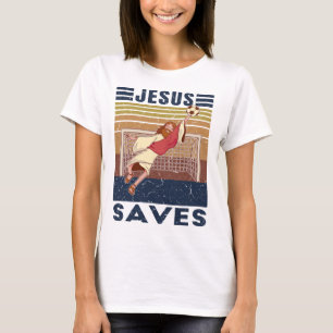Camiseta Portero Retro Jesús Salva Gol de Fútbol 