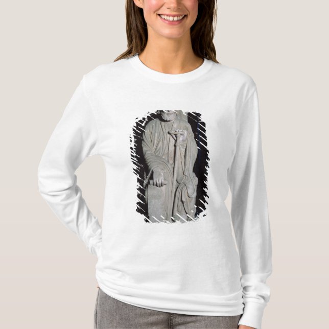 Camiseta Portico de la Gloria que representa a San Jaime (Anverso)