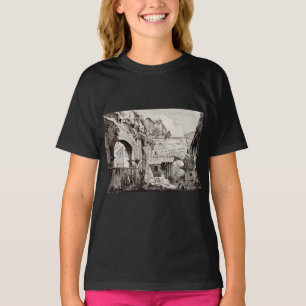 Camiseta Pórtico de Octavia Roma Arte en Blanco y Negro