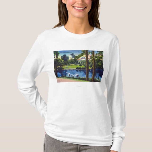Camiseta Portland, escena del parque de OregonLaurelhurst (Anverso)