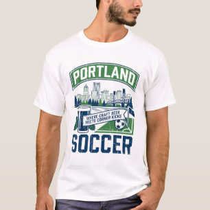 Camiseta Portland Fútbol Rose City Botas Doradas
