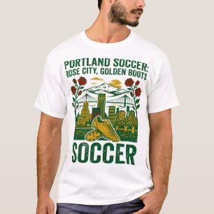Camiseta Portland Fútbol Rose City Botas Doradas