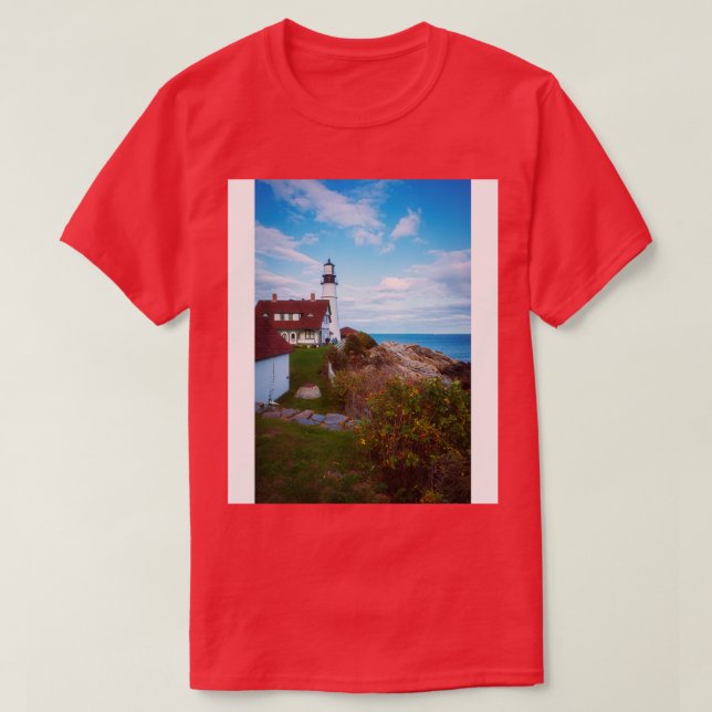 Camiseta Portland Head Light Maine TShirt (Diseño del anverso)