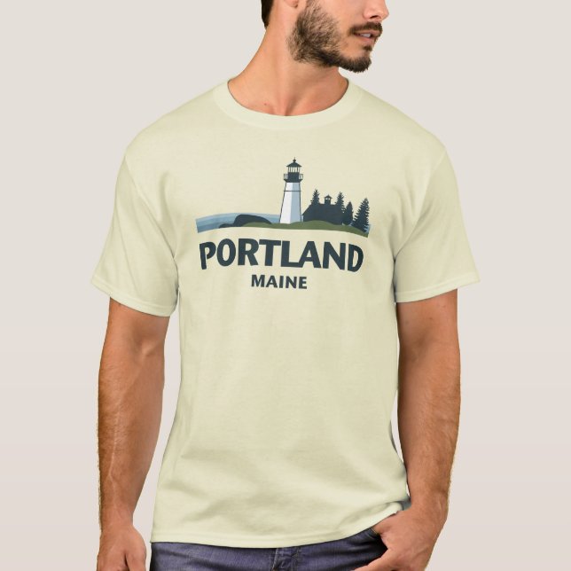 Camiseta Portland Maine Estados Unidos (Anverso)
