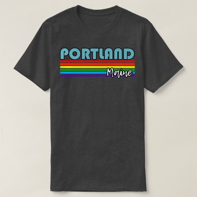Camiseta Portland Maine Pride Portland Regalo LGBT Sup LGBT (Diseño del anverso)