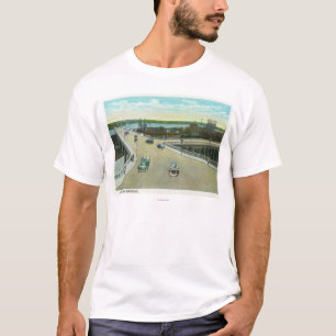 Camiseta Portland, MaineView del monumento de Longfellow