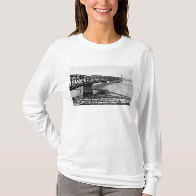 Camiseta Portland, O puente pacífico de la autopista de la (Anverso)