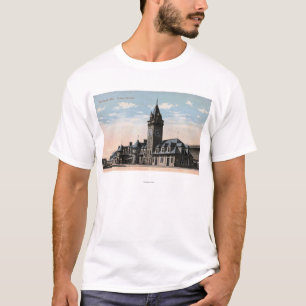 Camiseta Portland, opinión del ferrocarril de la estación