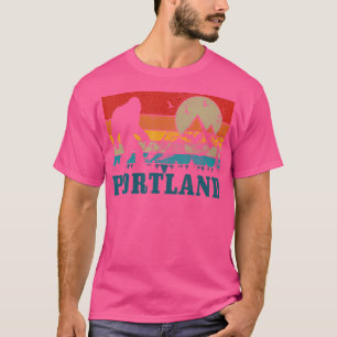 Camiseta Portland Oregon Bigfoot Vintage Mountain Pride Hik