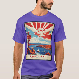 Camiseta Portland Oregon Estados Unidos Turismo V
