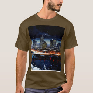 Camiseta Portland Oregon primera escena de nieve en Dow