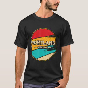 Camiseta Portland Oregon Retro Vintage Puerto Estatal de Es