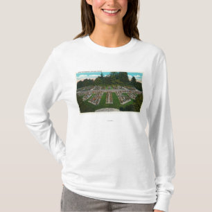 Camiseta Portland, OregonView de los jardines color de rosa