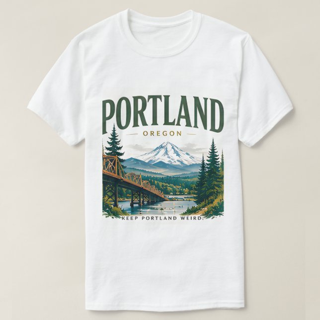 Camiseta Portland Pacífico Noroeste (Diseño del anverso)