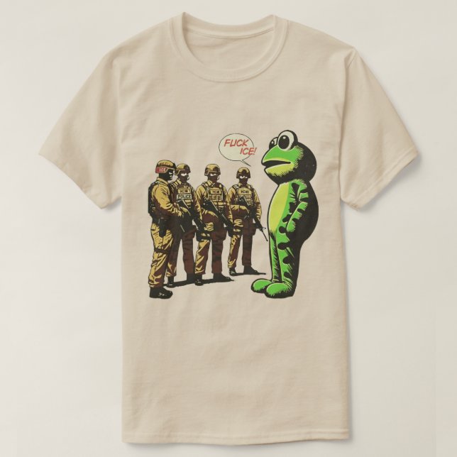 Camiseta Portland Resist Portland Frog fc*k ice rise up (Diseño del anverso)