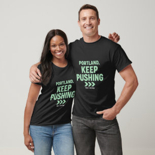 Camiseta Portland, sigue adelante Motivacional Minimalista