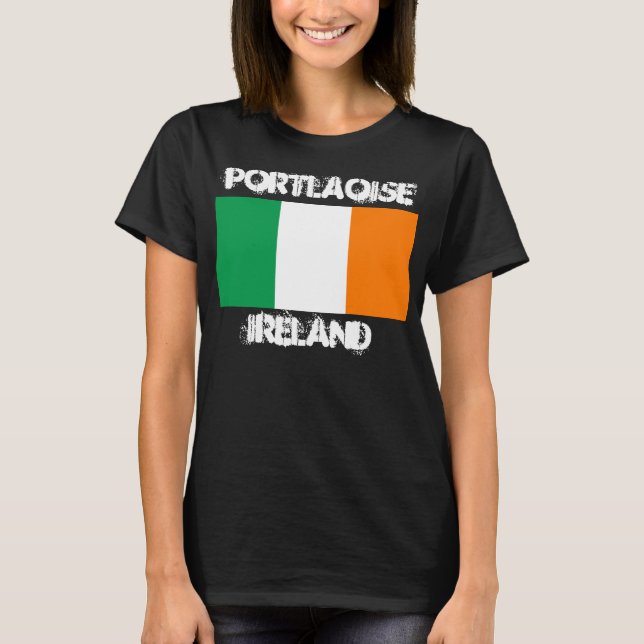 Camiseta Portlaoise, Irlanda con bandera irlandesa (Anverso)