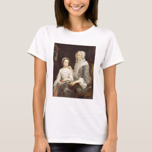 Camiseta Portrait of an Elderly Lady and a Young Girl (oil