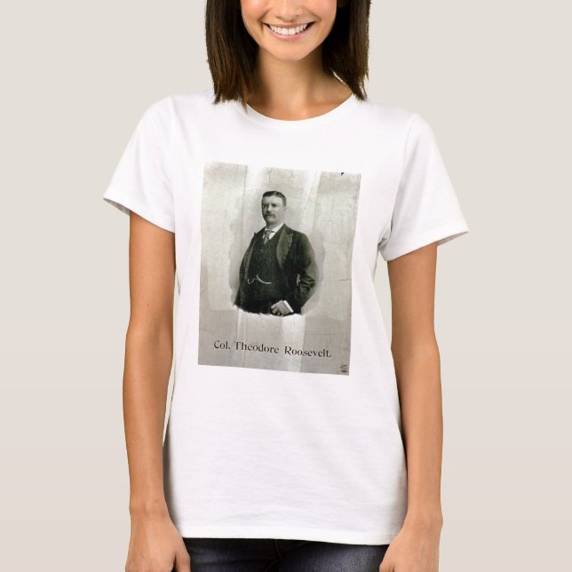Camiseta Portrait of Colonel Theodore Roosevelt (litho) (Anverso)