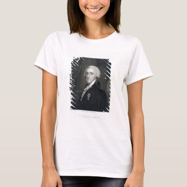 Camiseta Portrait of Thomas McKean, engraved by Thomas B. W (Anverso)