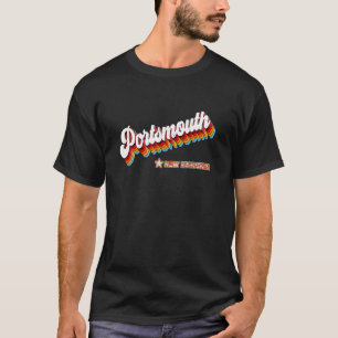 Camiseta Portsmouth New Hampshire Nh de Retro 80