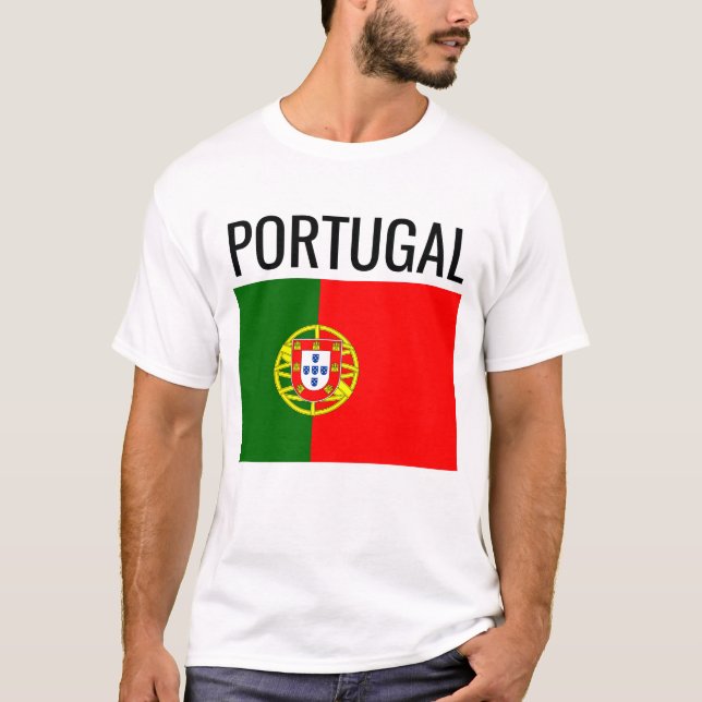 Camiseta Portugal // Bandera Nacional del País Mundial (Anverso)