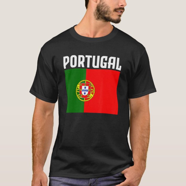 Camiseta Portugal Bandera Portuguesa Orgullo de orígenes po (Anverso)