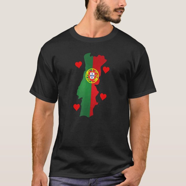 Camiseta Portugal Bandera Portuguesa Viajes y Vacaciones a  (Anverso)