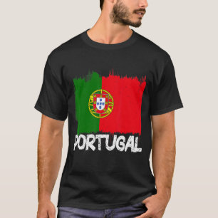 Camiseta Portugal Bandera Retro Vintage