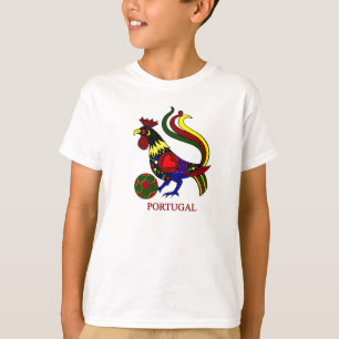 Camiseta Portugal barcelos "galo" jogador de futebol