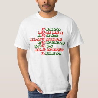 Camiseta Portugal Ciudades portuguesas Porto Braga Lisboa