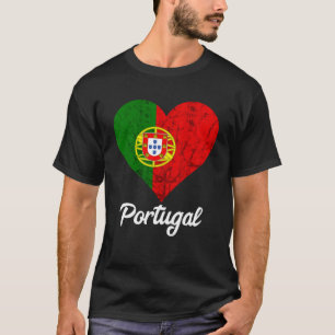 Camiseta Portugal Corazón Amo Portugal Bandera Portuguesa