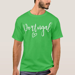 Camiseta Portugal Corazón Mujer Ama Portugal