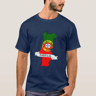 Camiseta Portugal flag map