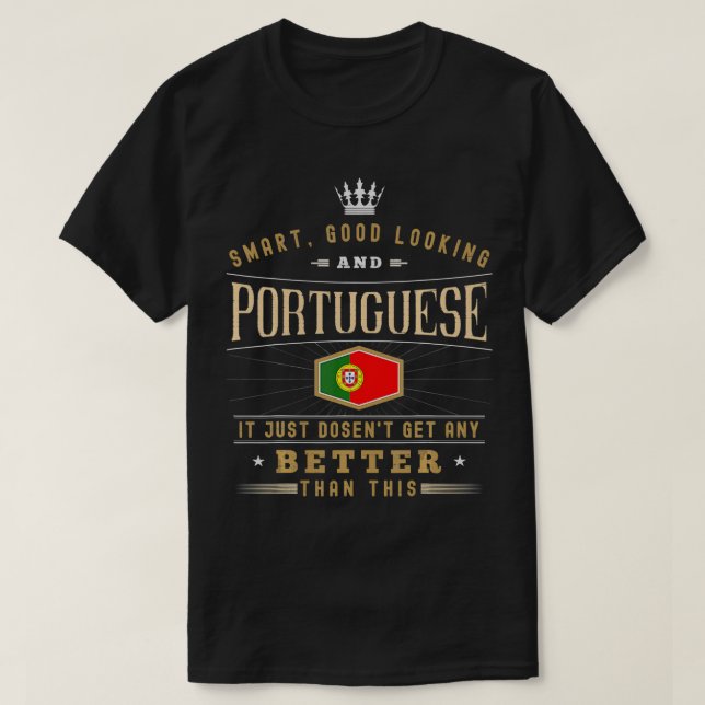 Camiseta Portugal Flag Souvenirs for Portuguese Men & Women (Diseño del anverso)